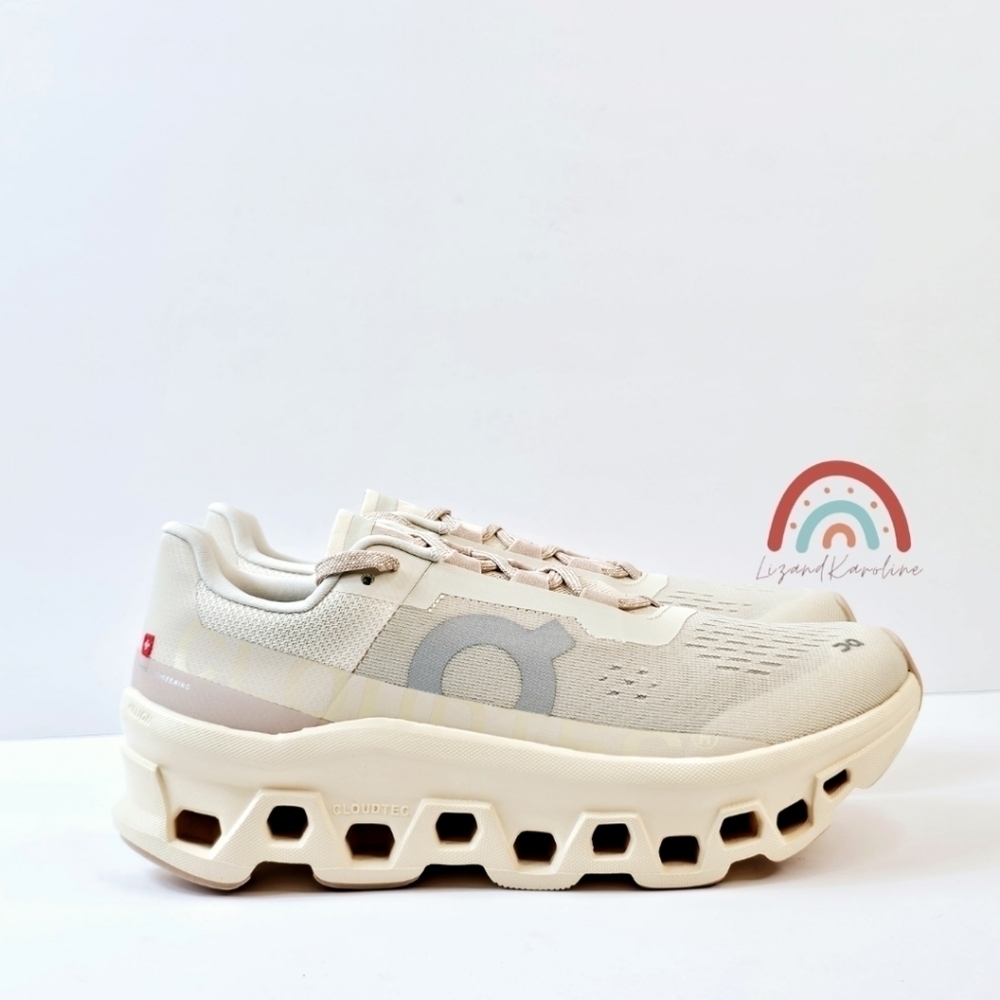 New! On Cloudmonster Sneakers in Moon Fawn - Picture 6 of 14